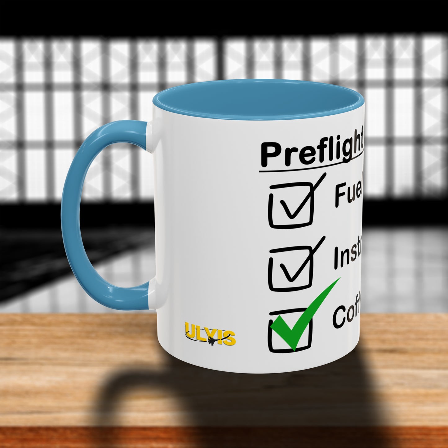 Preflight Checklist Accent Coffee Mug