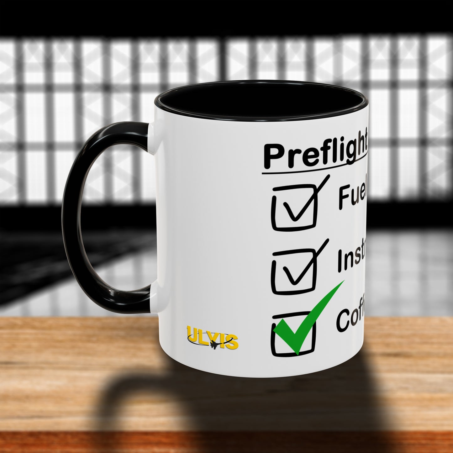 Preflight Checklist Accent Coffee Mug