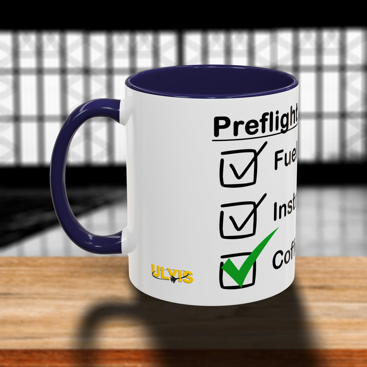 Preflight Checklist Accent Coffee Mug