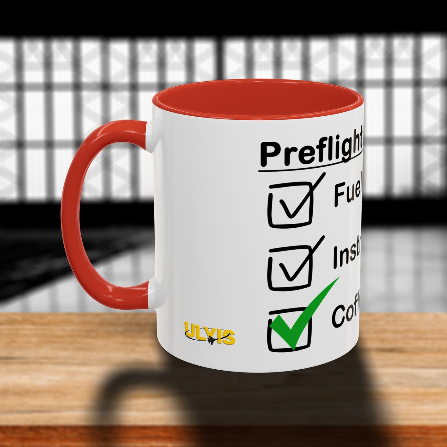 Preflight Checklist Accent Coffee Mug