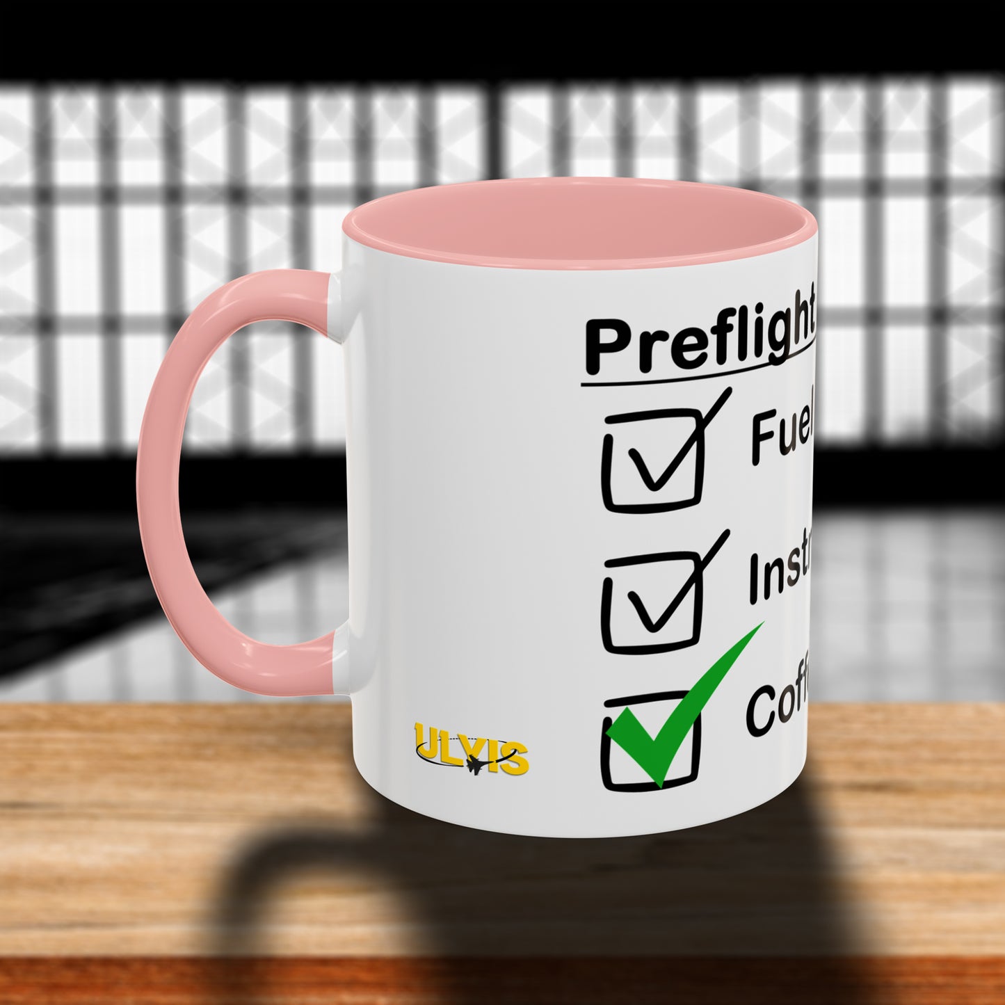 Preflight Checklist Accent Coffee Mug