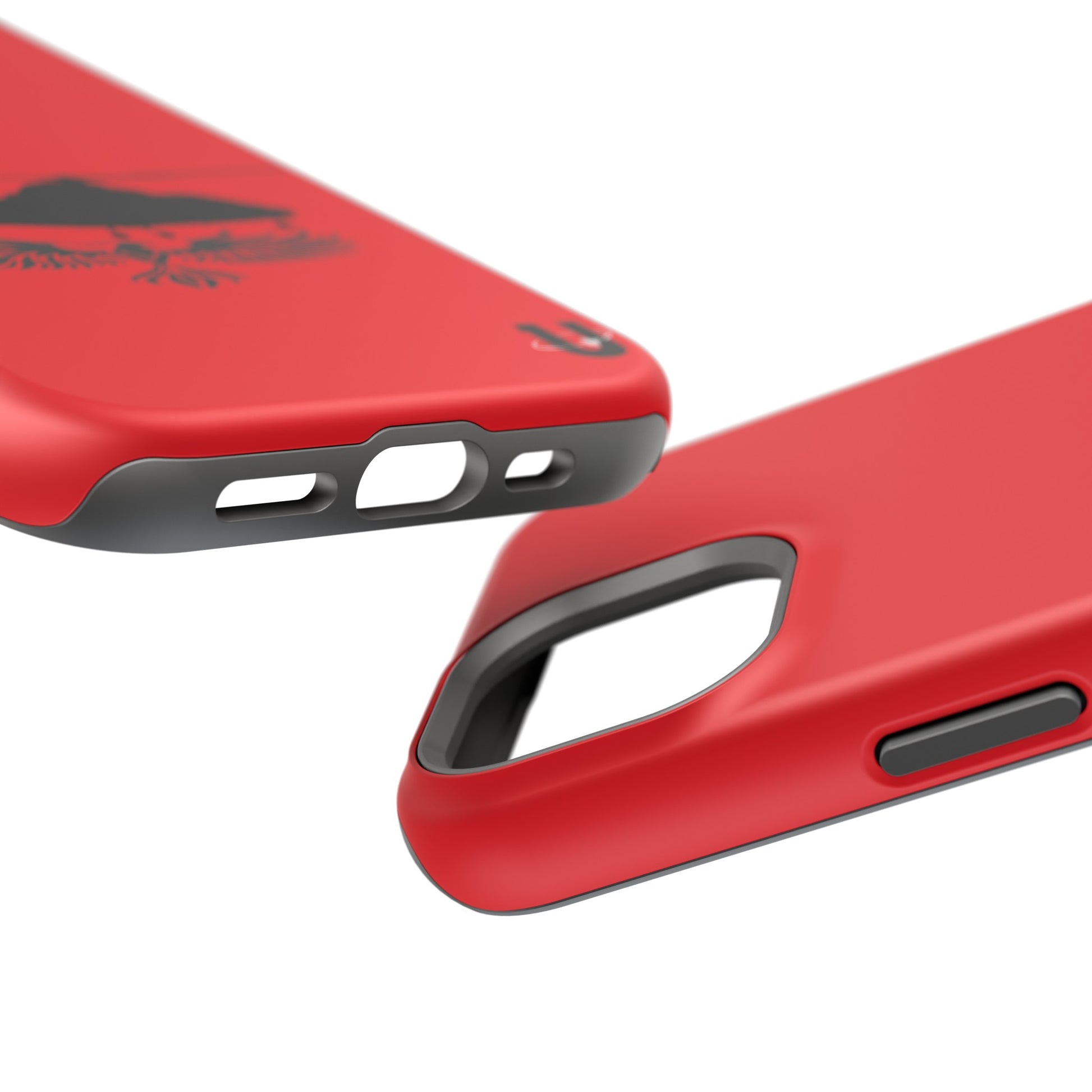 iPhone 15 Pro Max red Phoenix Rotor iPhone Magsafe compatible case close up 2