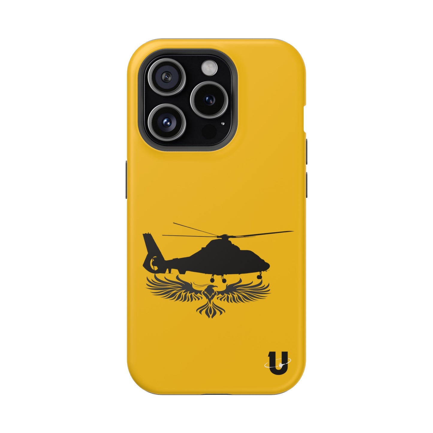 iPhone 15 Pro yellow Phoenix Rotor iPhone Magsafe compatible case