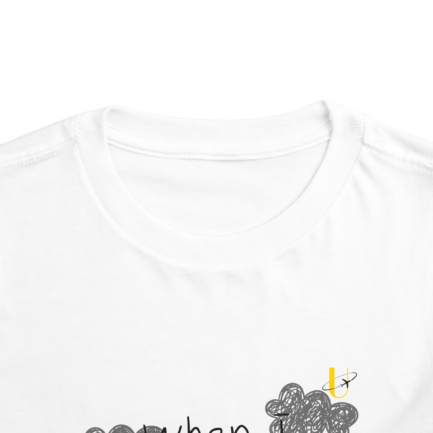 White When I grow up toddler shirt (Collar)