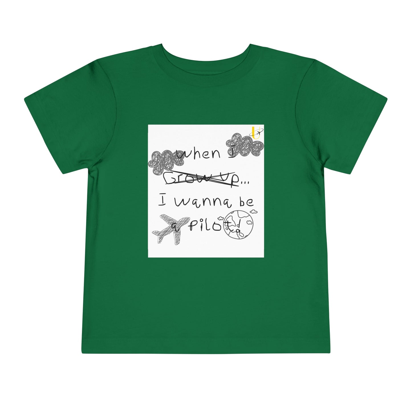 Kelly When I grow up toddler shirt (Front)