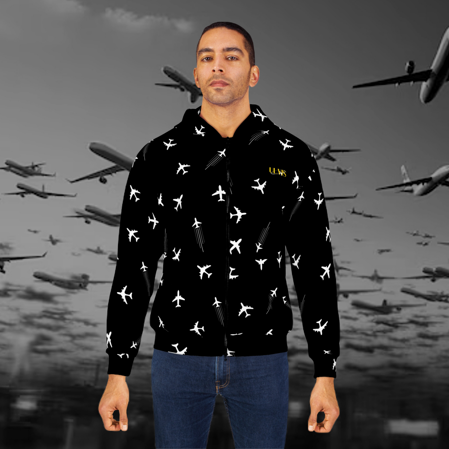 Aviation AOP Aircraft Hoodie