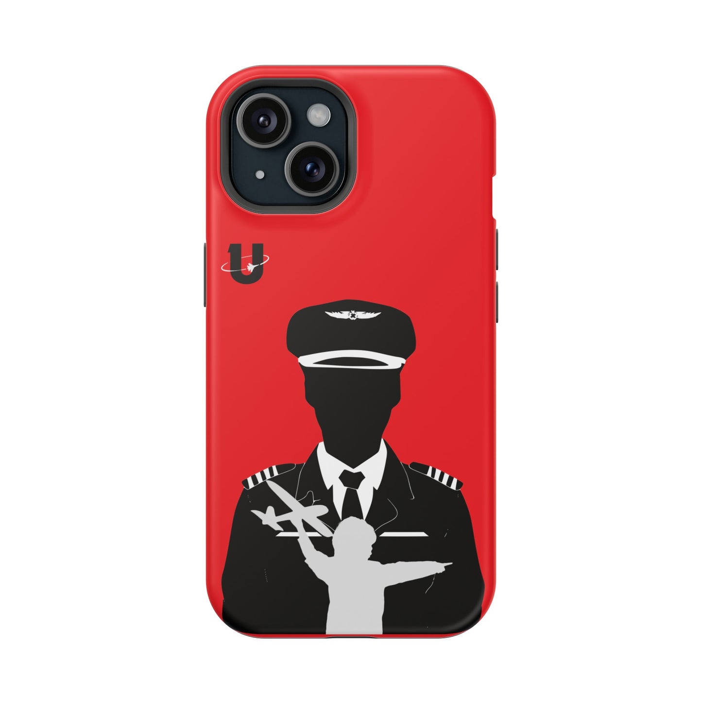 iPhone 15 red Aviation Aspirations iPhone Magsafe compatible case