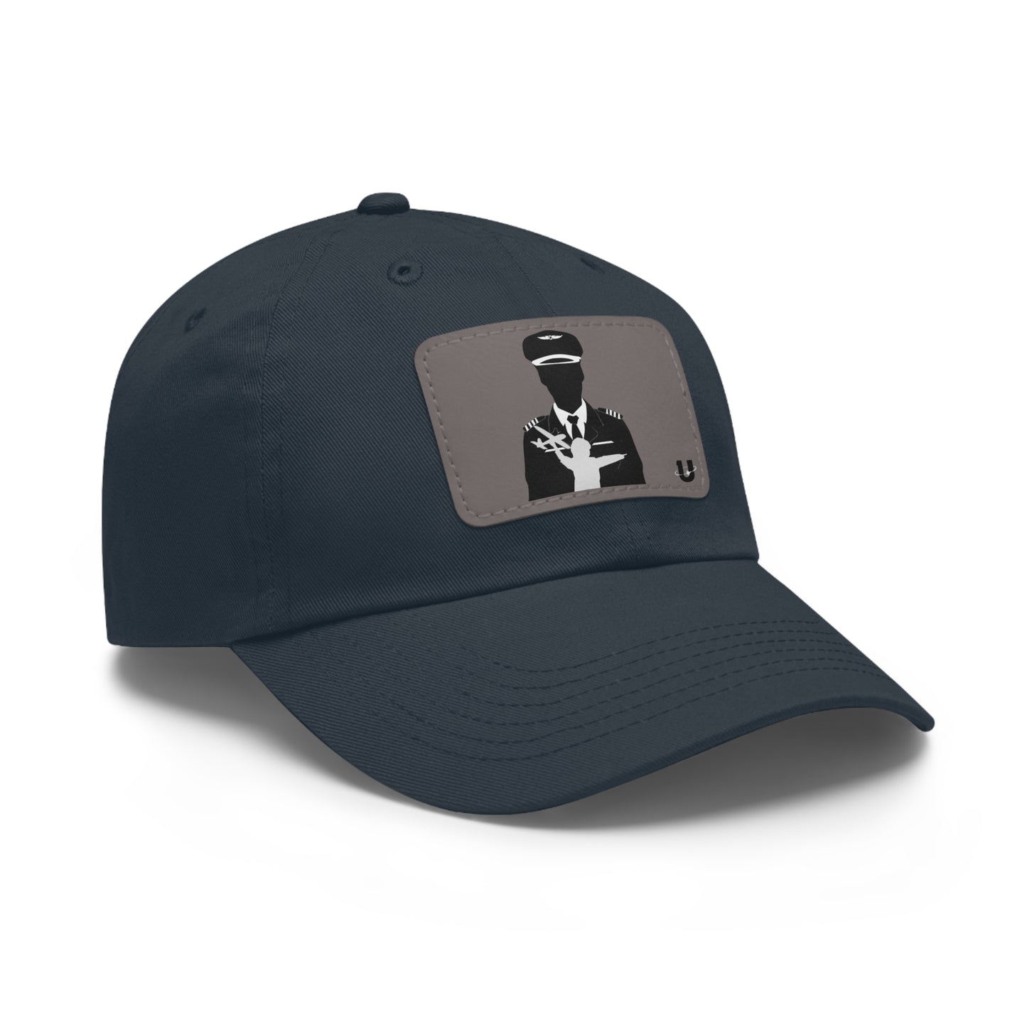 Aviation Aspirations dad hat navy blue with grey patch