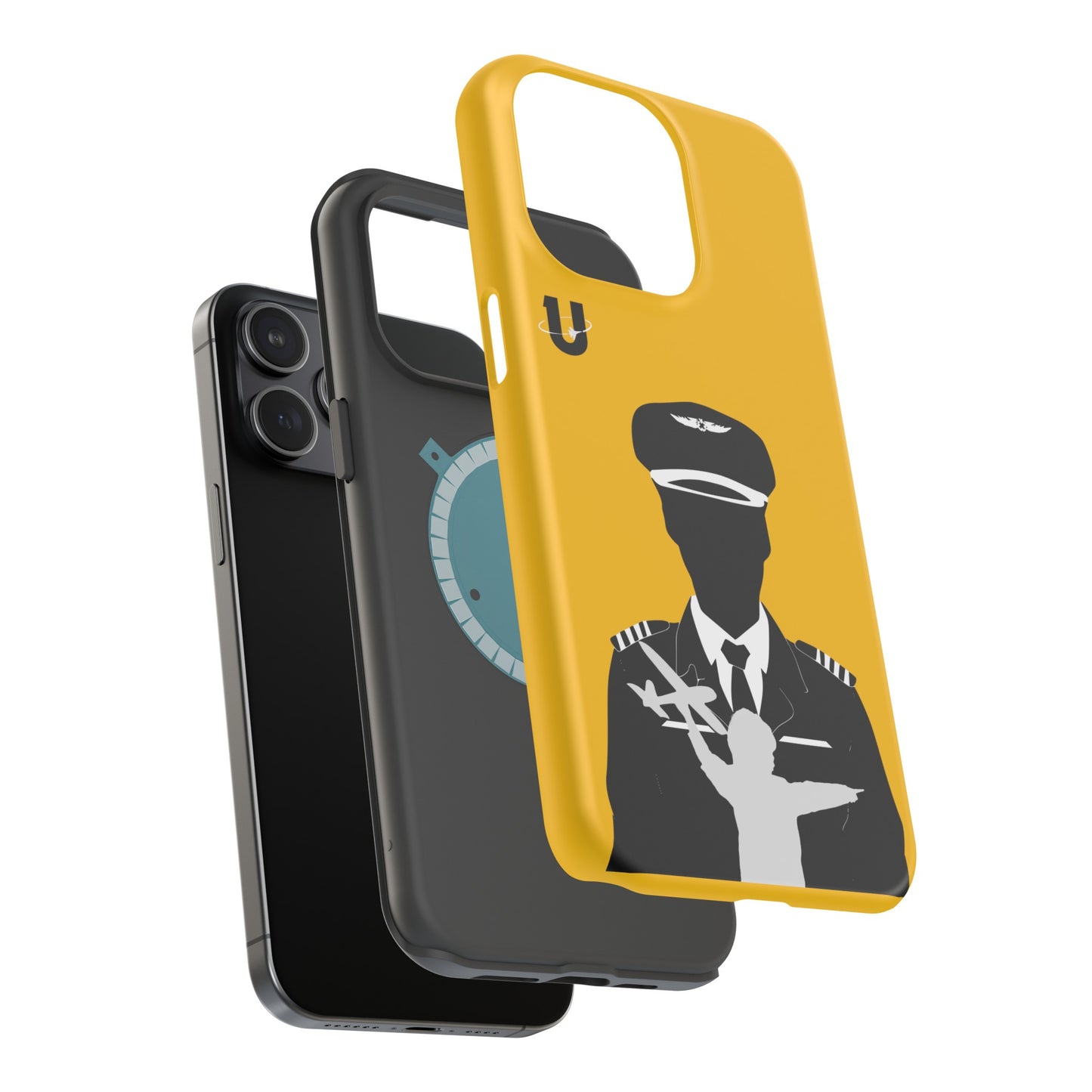 iPhone 15 Pro Max yellow Aviation Aspirations iPhone Magsafe compatible case parts