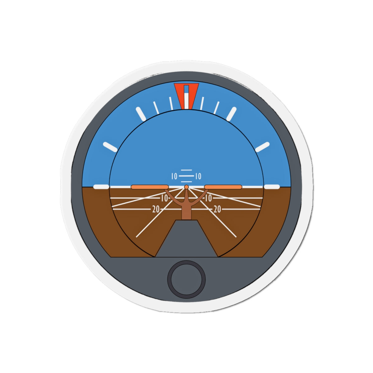 Attitude Indicator 6"x6" magnet