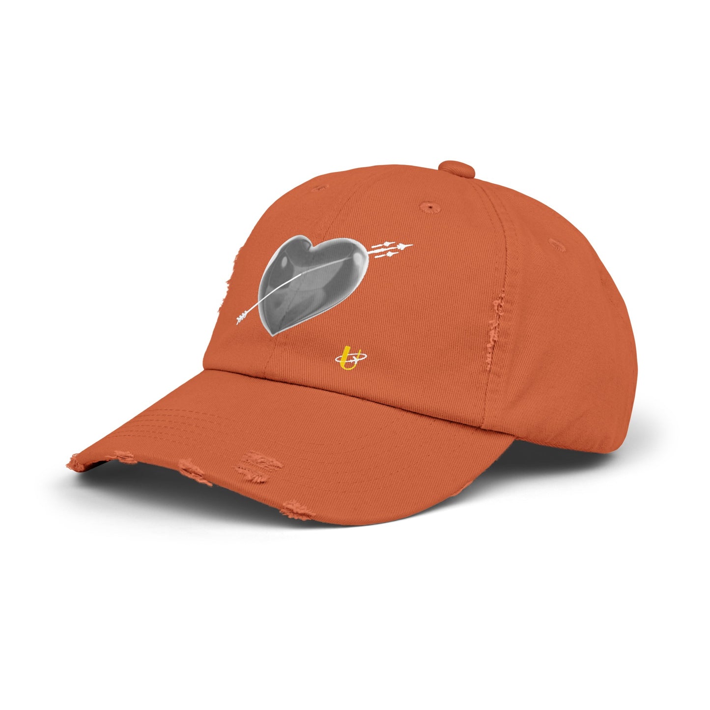 burnt orange "Love Jet" hat (no background)