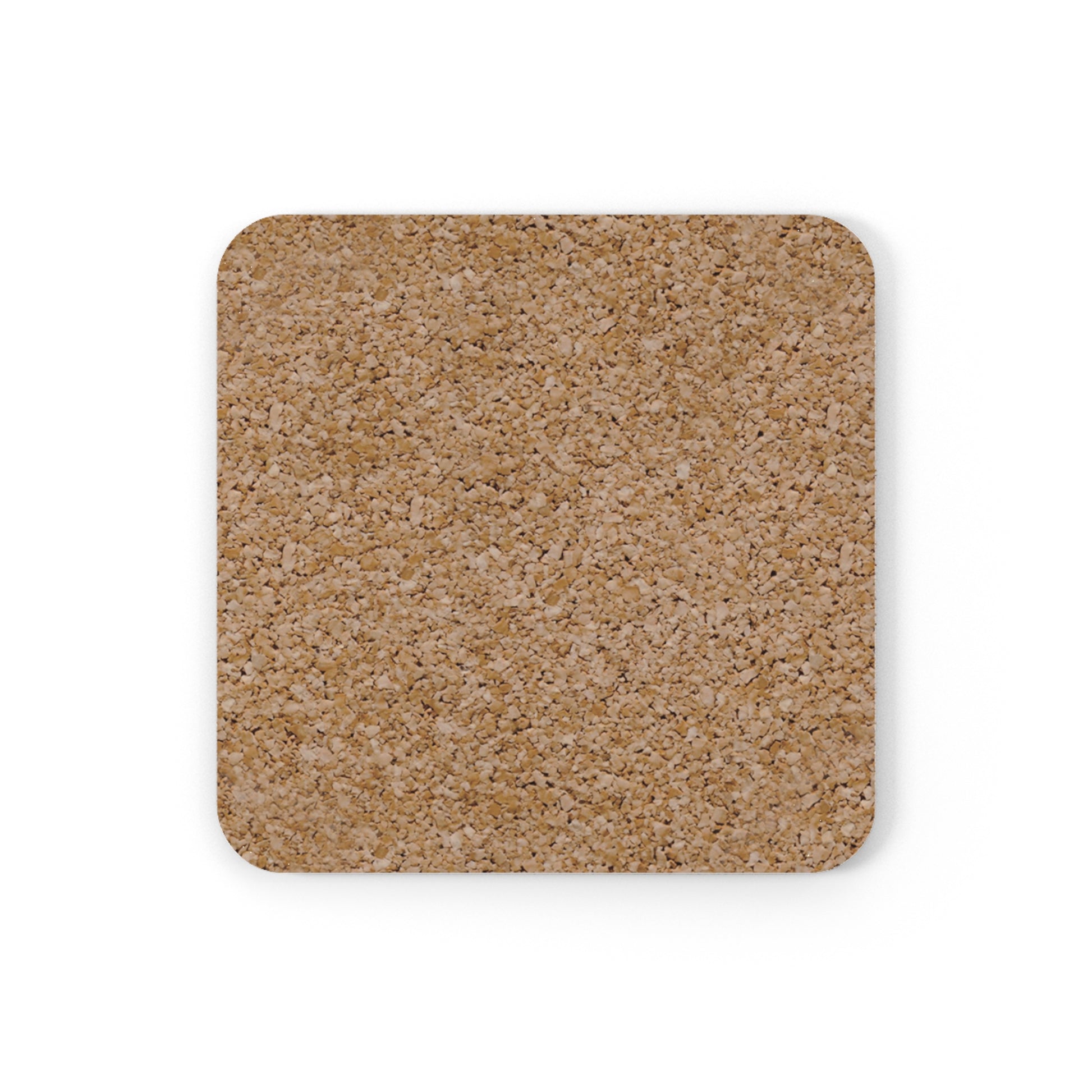 gold airplane emblem cork coaster rear