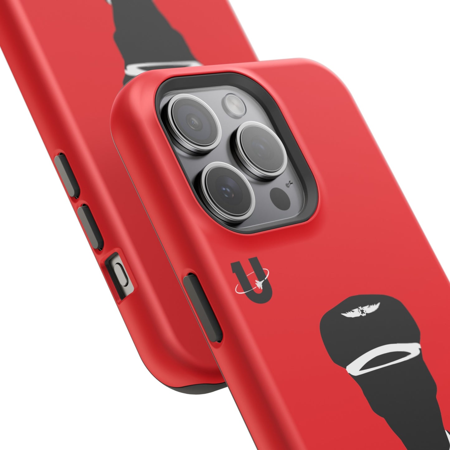 iPhone 15 Pro Max red Aviation Aspirations iPhone Magsafe compatible case close up 1