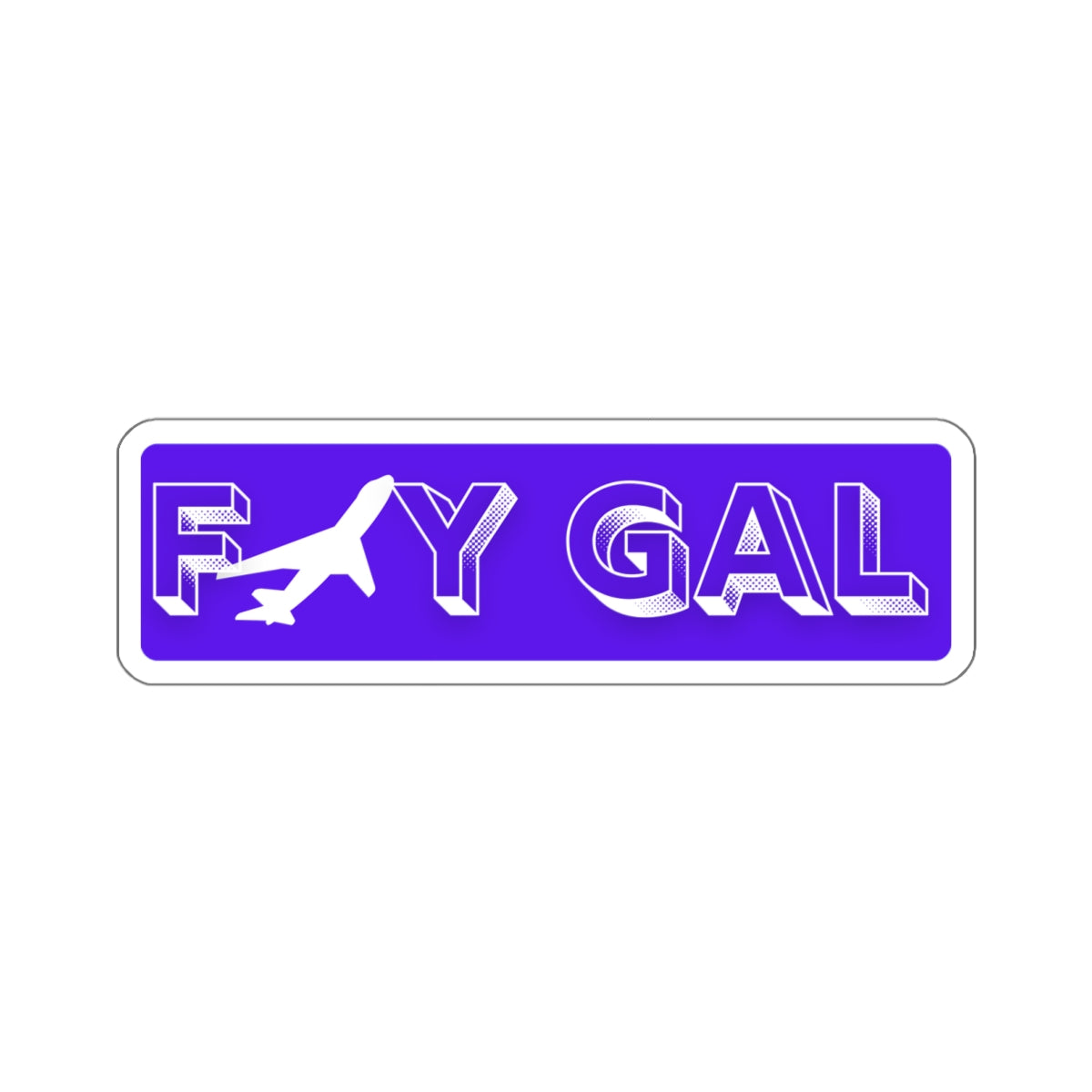 Fly Gal Aviation Sticker