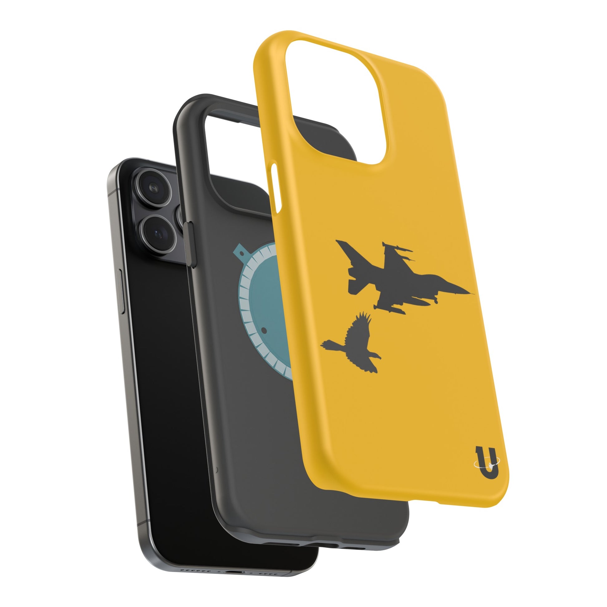 iPhone 15 Pro Max yellow Predator's Echo iPhone Magsafe compatible case parts