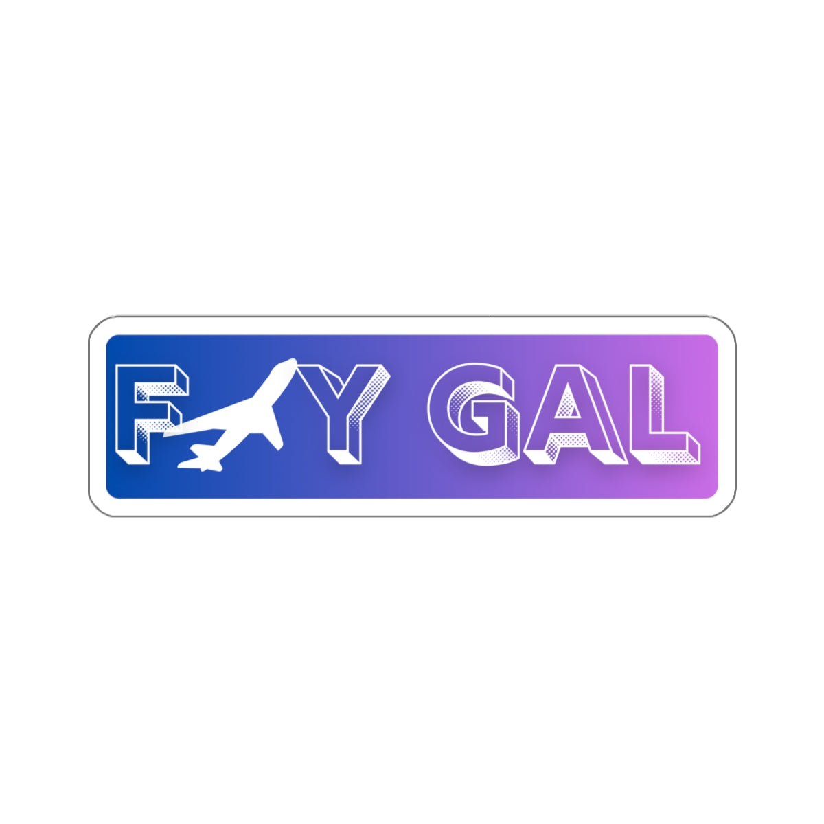 Fly Gal Aviation Sticker