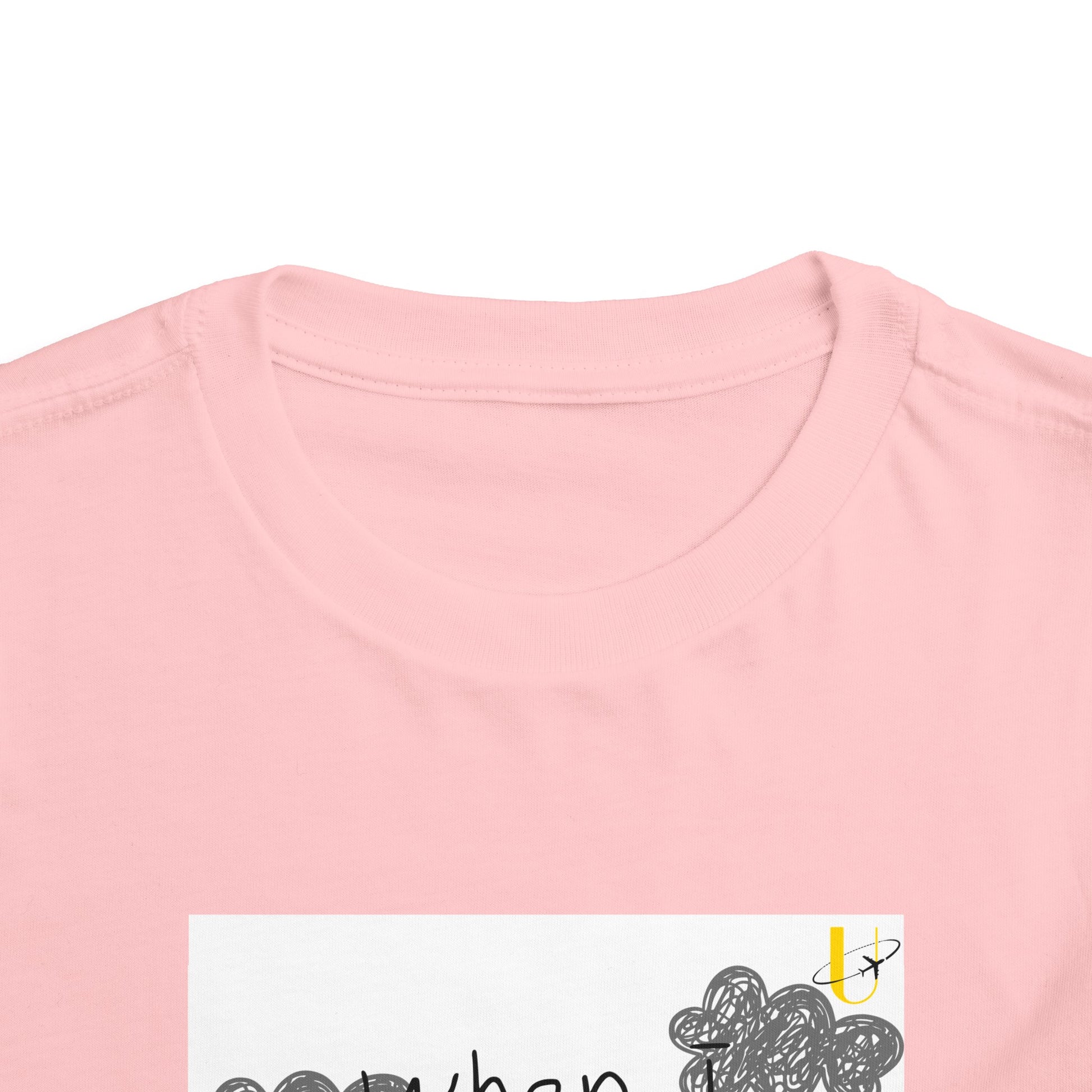 Pink When I grow up toddler shirt (Collar)