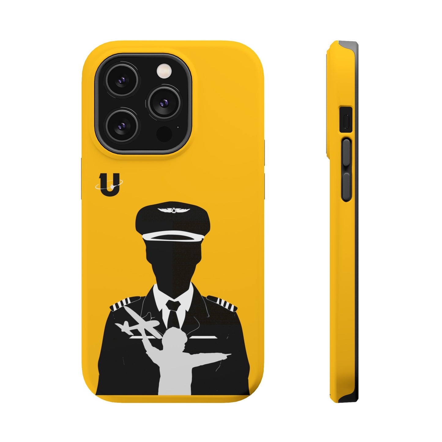 iPhone 14 Pro yellow Aviation Aspirations iPhone Magsafe compatible case