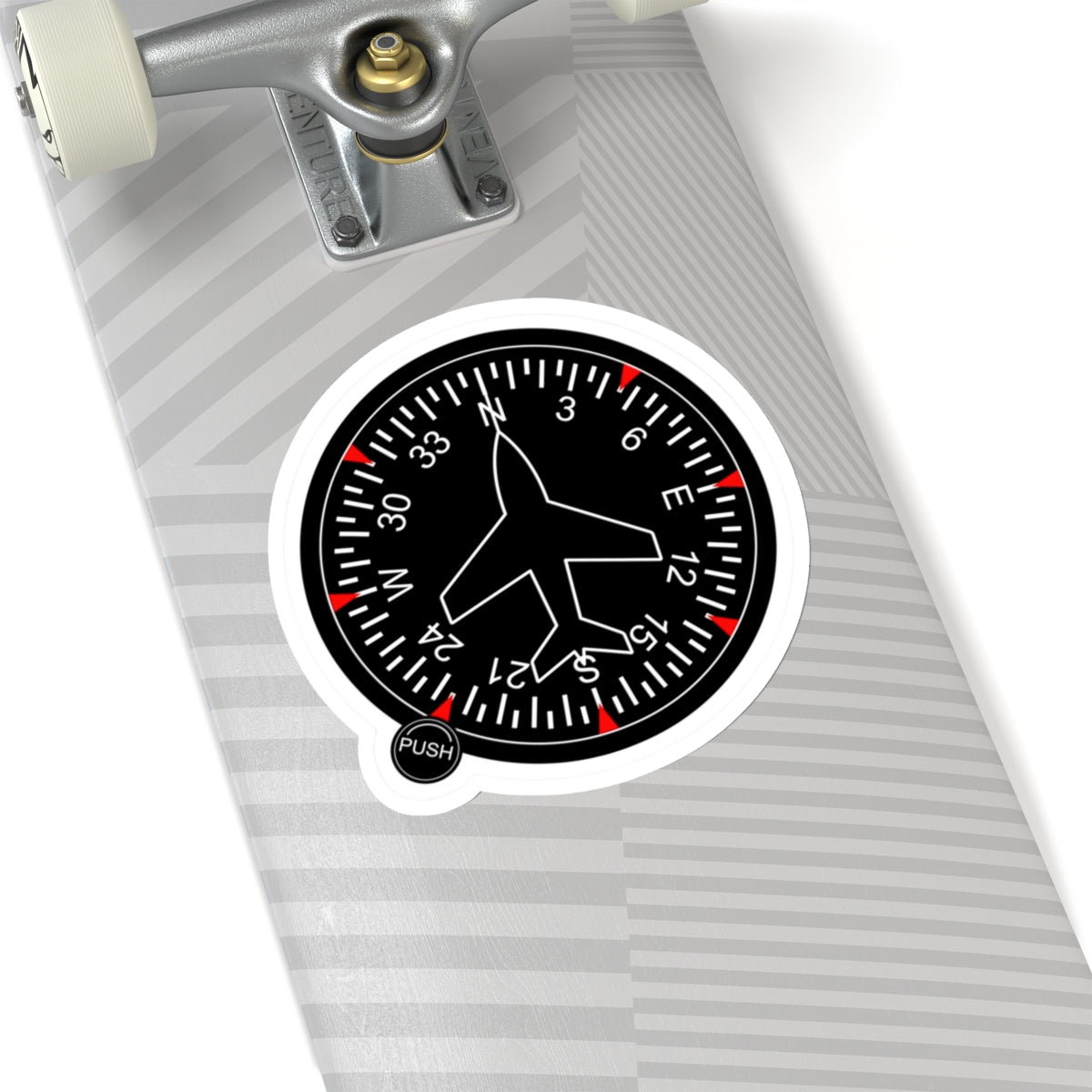 Heading Indicator Aviation Sticker