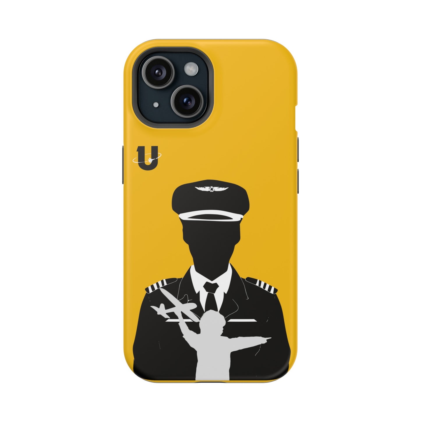 iPhone 15 yellow Aviation Aspirations iPhone Magsafe compatible case