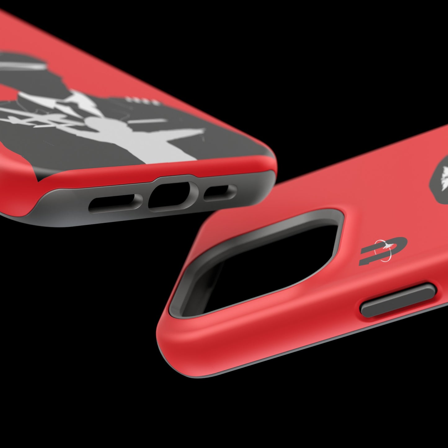 iPhone 15 Pro Max red Aviation Aspirations iPhone Magsafe compatible case close up 2