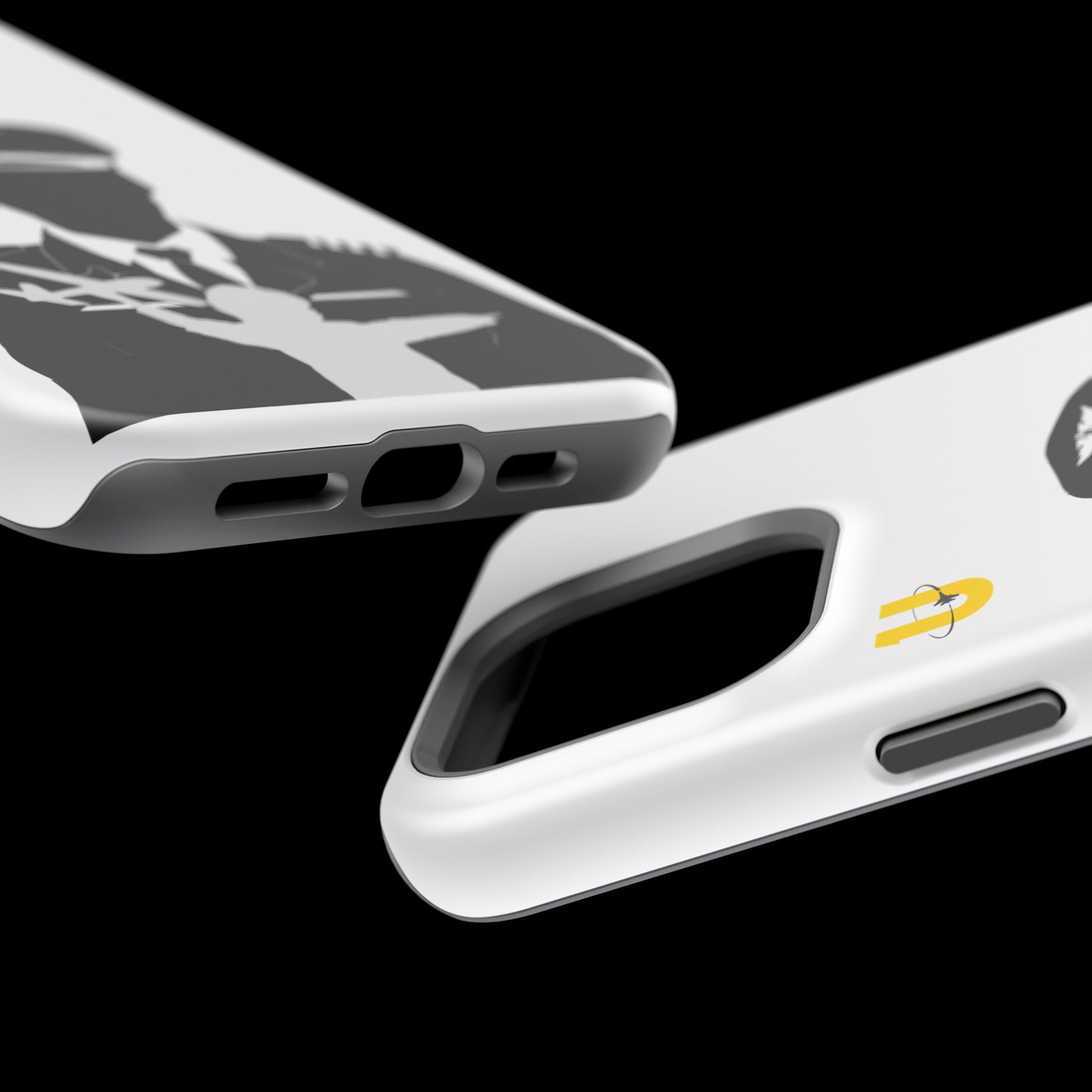 iPhone 15 Pro Max white Aviation Aspirations iPhone Magsafe compatible case close up 2