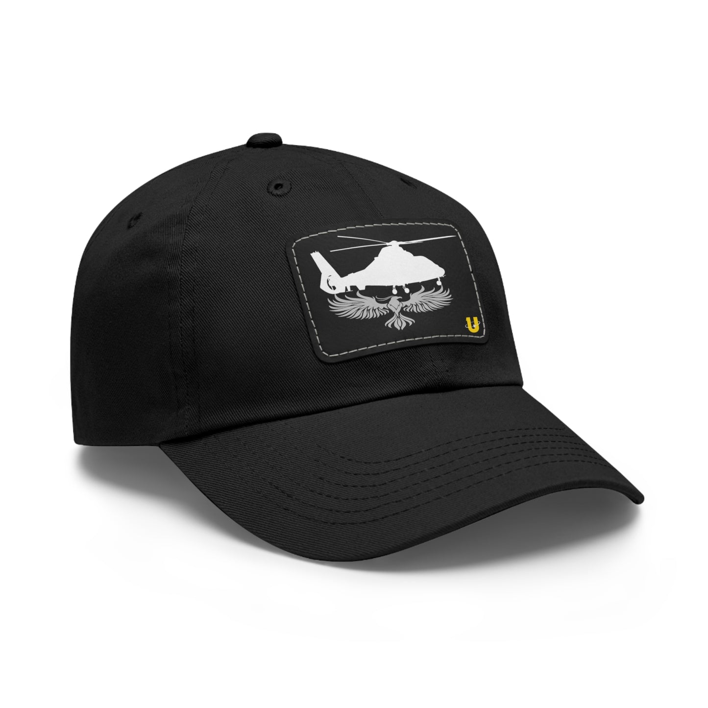 Phoenix Rotor dad hat black with black leather patch