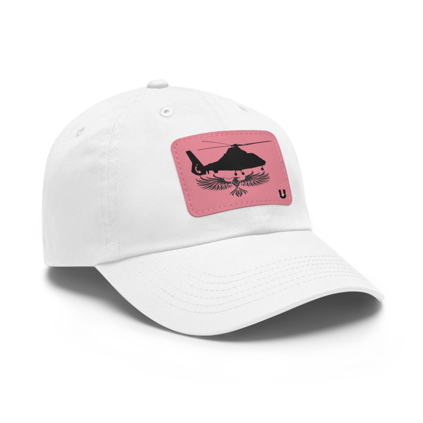 Phoenix Rotor dad hat white with pink leather patch