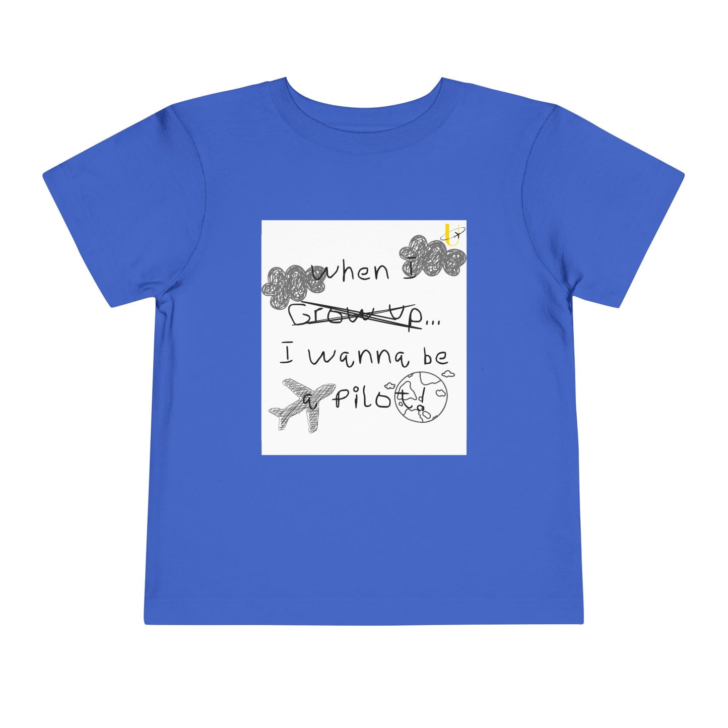  True Royal When I grow up toddler shirt (Front)