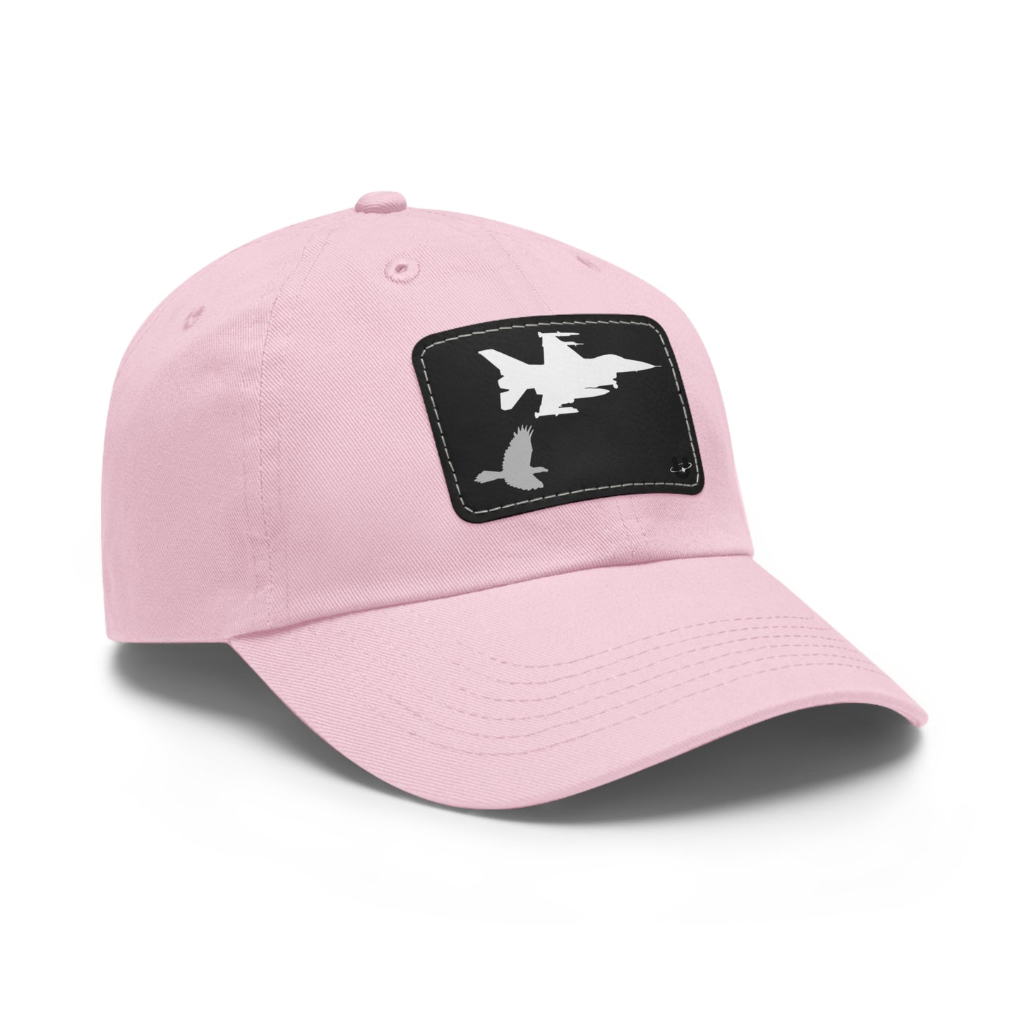 Predator's Echo dad hat pink with black leather patch