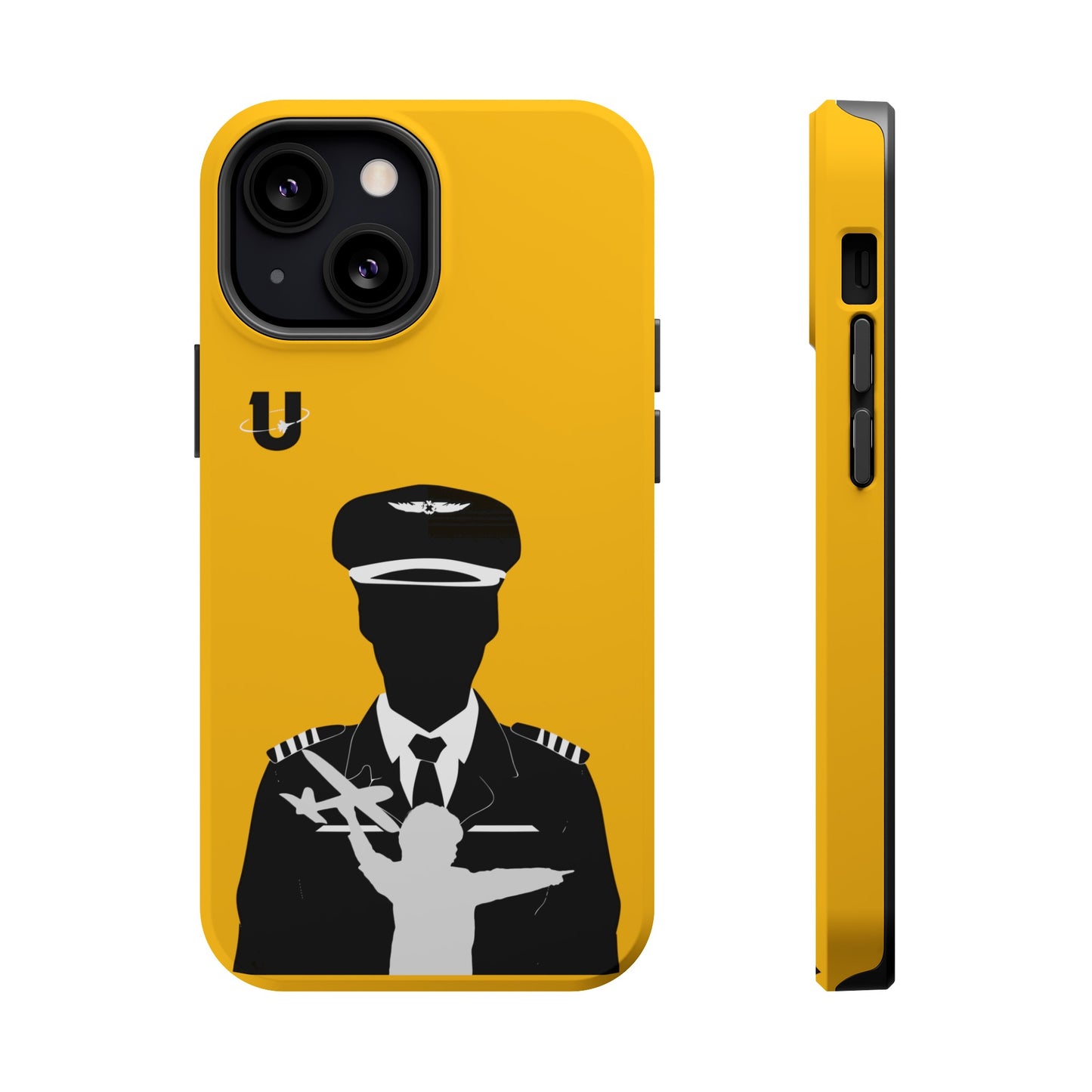 iPhone 13 Mini yellow Aviation Aspirations iPhone Magsafe compatible case