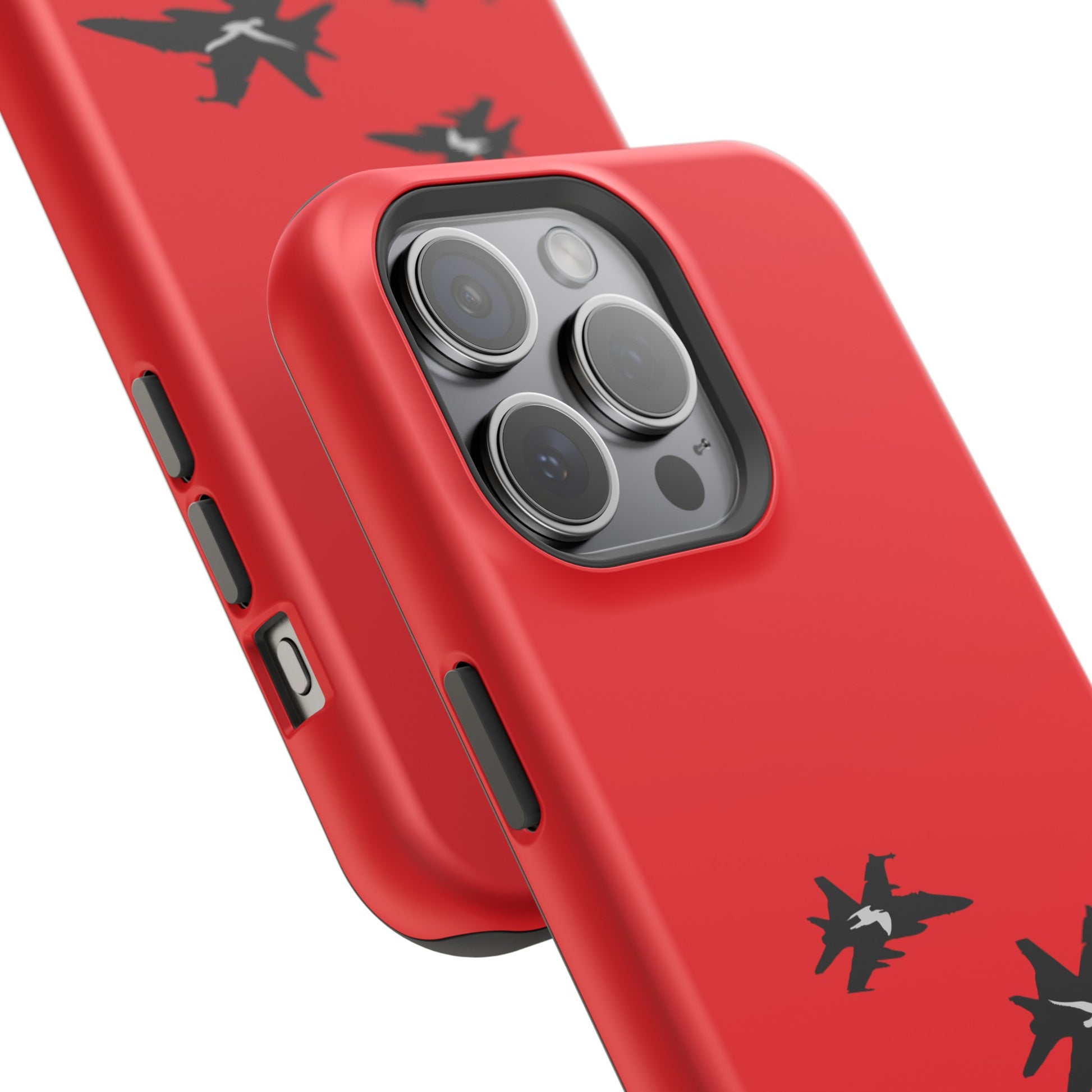 iPhone 15 Pro Max red Birds of Prey Magsafe compatible iPhone case close up 1