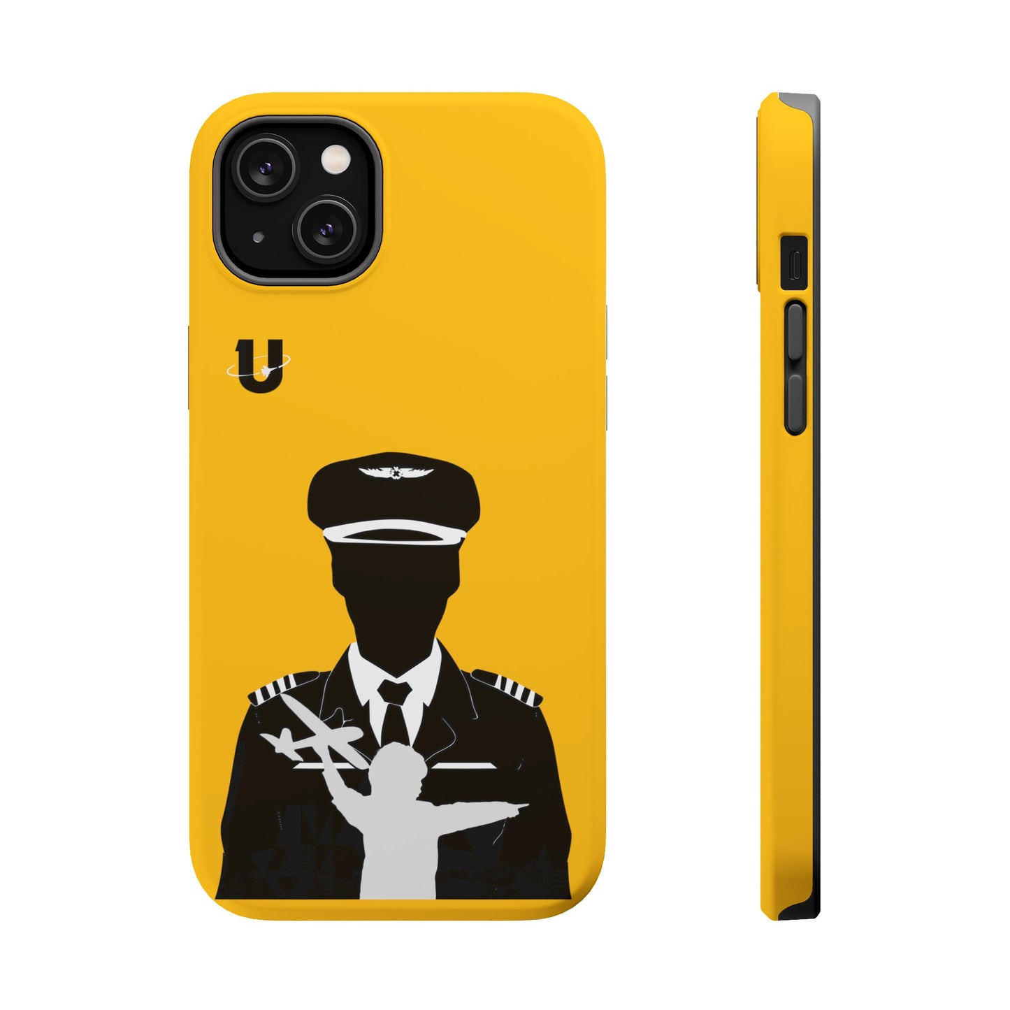 iPhone 14 Plus yellow Aviation Aspirations iPhone Magsafe compatible case