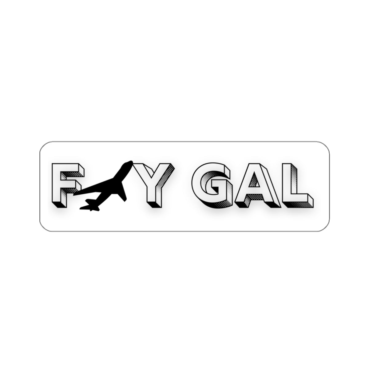 Fly Gal Aviation Sticker