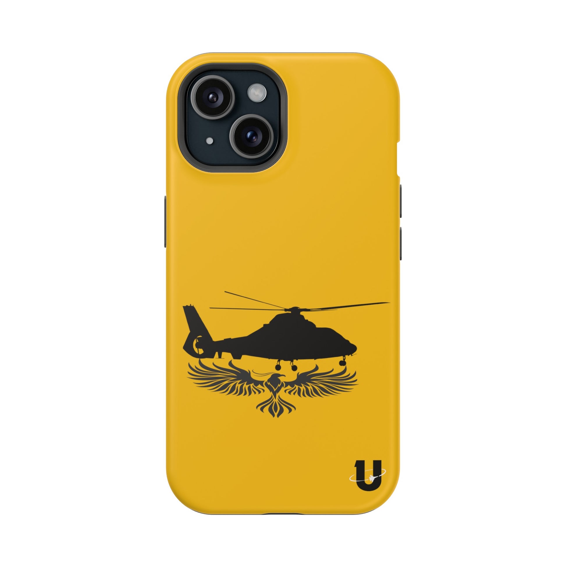 iPhone 15 yellow Phoenix Rotor iPhone Magsafe compatible case