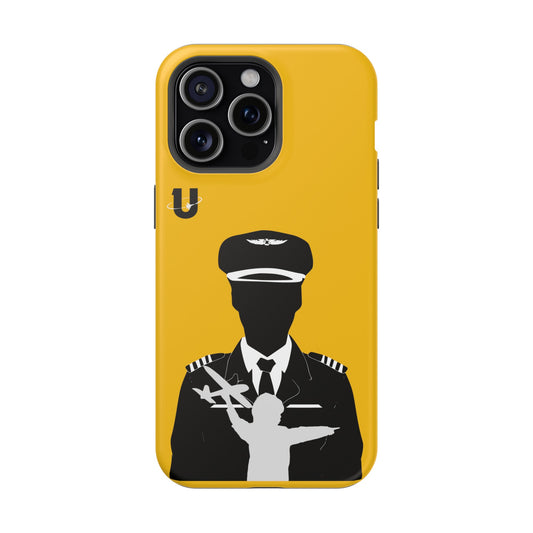 iPhone 15 Pro Max yellow Aviation Aspirations iPhone Magsafe compatible case