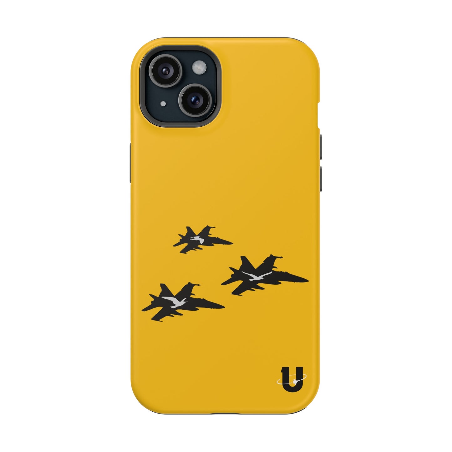 iPhone 15 Plus yellow Birds of Prey Magsafe compatible iPhone case