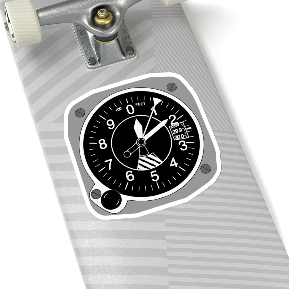 Altimeter aviation sticker